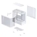 Thùng máy Jonsbo D200 Micro-ATX | Trắng, Kính Cong - 4