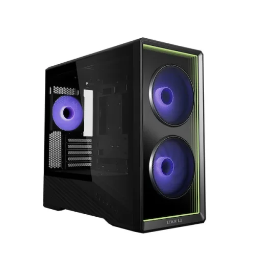 Thùng máy Lian Li Vector V150 INF (Kèm sẵn 3 Fan ARGB) (CASELLV150INFX) | M-ATX/Mini-ITX, Kính cường lực, Đen