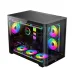 Thùng máy LinkTech Siren M (Chưa kèm Fan) | M-ATX/ITX, Mặt kính cong, Đen - 3