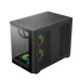 Thùng máy LinkTech Siren M (Chưa kèm Fan) | M-ATX/ITX, Mặt kính cong, Đen - 4