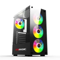 Thùng máy MAGIC GA-03 ATX (Chưa kèm Fan) | Mặt Kính, Đen - Bezon Buôn Ma Thuột