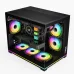 Thùng máy Magic GM-06L Pro (Led RGB/ARGB) (Full M-ATX) (Aio 360 Top) - Đen - 2