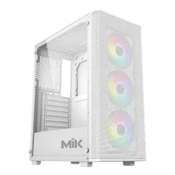 Thùng máy MIK Aion White | Kèm sẵn 3 Fan ARGB - Bezon Buôn Ma Thuột