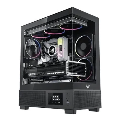 Thùng máy VSP X3 Pro Gamer Edition Monitor - Đen, không kèm fan