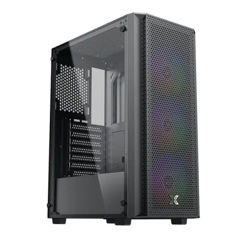 Thùng máy Xigmatek Bezon 3F (EN90649) F-ATX | Kèm sẵn 3 Fan, Đen