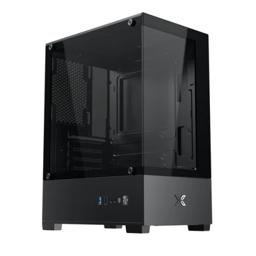 Thùng máy Xigmatek View III | M-ATX/Mini-ITX, 2 Mặt Kính Cường Lực, Đen