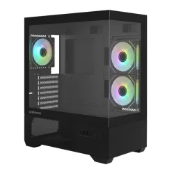 Thùng máy Zalman Chronix V2 (Kèm sẵn 3 Fan) | ATX, Đen - Bezon Buôn Ma Thuột