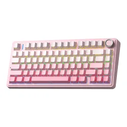 Bàn phím cơ AULA F75 Gradient Pink | 75%, 80 phím, Dream Sakura, RGB, 3 Mode - Bezon Buôn Ma Thuột
