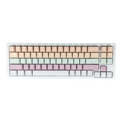 Bàn phím cơ XinMeng M71RGB White Pink | 71 phím, 3 Mode, vỏ nhôm, RGB, Hot-swap