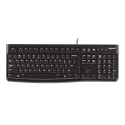 Bàn phím văn phòng Logitech K120 | Membrane, Full-size, USB, màu đen - Bezon Buôn Ma Thuột