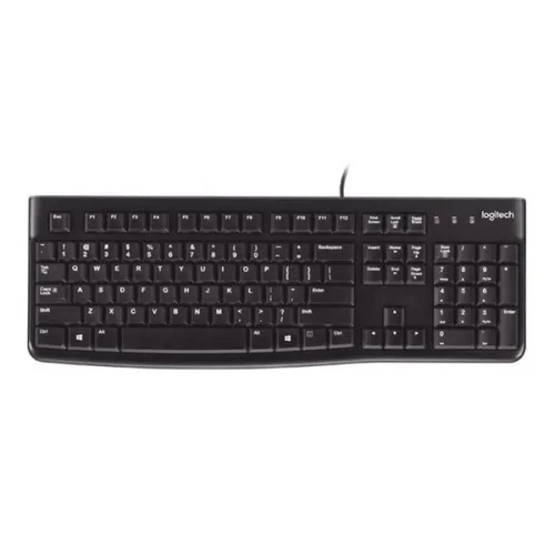 Bàn phím văn phòng Logitech K120 | Membrane, Full-size, USB, màu đen