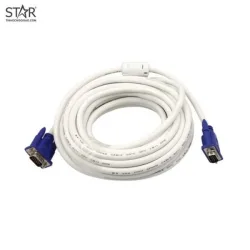 Cáp vga trắng 1.5m – 2 đầu xanh loại tốt - Bezon Buôn Ma Thuột
