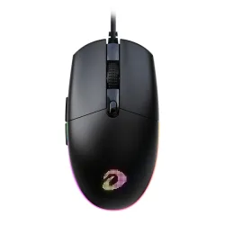 Chuột gaming DareU EM911 | Có dây, 6000 DPI, 100g, RGB, Đen - Bezon Buôn Ma Thuột