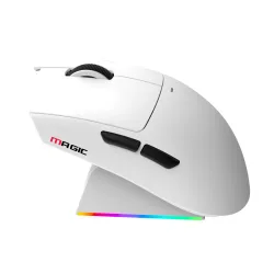Chuột gaming Magic LDON V3 PRO | 3 Mode, Dock sạc, Trắng - Bezon Buôn Ma Thuột
