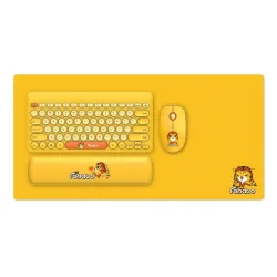 Combo phím chuột văn phòng FD LK586 | Wireless, Mini, Yellow - Bezon Buôn Ma Thuột