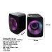 Loa máy tính USB 2.0 R8 SP-02 - Black - 2