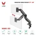 Giá treo màn hình VSP VA80-2G, 17-32 inch, Chân đôi, Màu Đen Xám - 4
