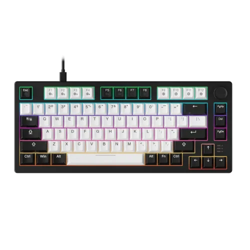 Bàn phím cơ gaming Dareu EK75 | Có dây, TKL, Linear Switch, RGB, White/Black