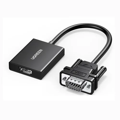 Cáp chuyển đổi VGA sang HDMI + Audio | 1080P@60Hz, Ugreen 50945