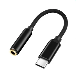Cáp chuyển Type C (M) sang 3.5mm (F) Veggieg V-S103, 0.15m - Bezon Buôn Ma Thuột