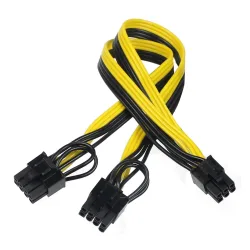 Cáp Nguồn Phụ VGA Từ 6 Pin Sang 2 Cổng 8 Pin (6+2) Male - Bezon Buôn Ma Thuột