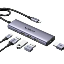 Hub chuyển đổi Type C Ugreen (15596) | 5 in 1 - Bezon Buôn Ma Thuột