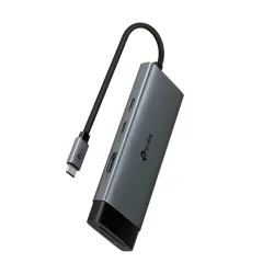 Hub USB Type-C 7 cổng (7 in 1) TP-Link (UH7020C) | 1× HDMI 4K 60Hz, 1× PD 100W, 1× SD + 1× microSD (TF) 200MBps, 2× USB-A 3.0, 1× USB-C 3.0 - Bezon Buôn Ma Thuột