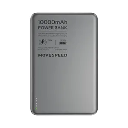 Sạc dự phòng từ tính Movespeed W10 | 10000mAh, 20W, Đen - Bezon Buôn Ma Thuột
