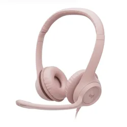 Tai nghe Logitech H390 (981-001282) | Có dây, USB, Headset, Hồng - Bezon Buôn Ma Thuột