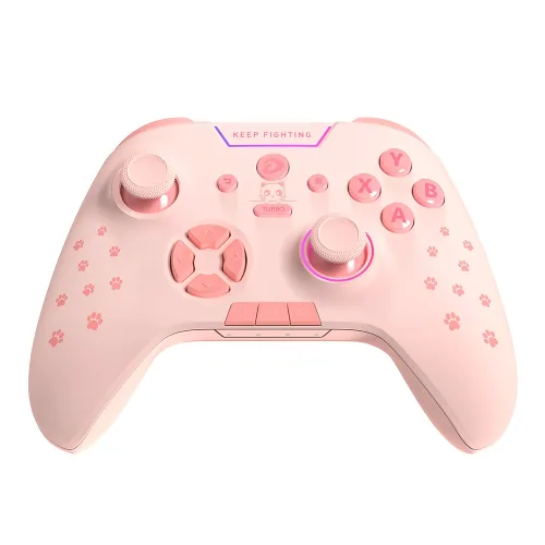 Tay cầm Game Dare-U H105 - Hồng | Triple mode: USB cable + 2.4G + Bluetooth