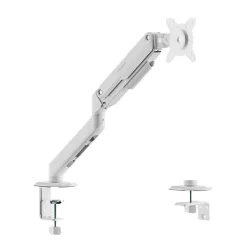 Giá treo màn hình Hyperwork T6 (HPW-T6.V2-WHT) | 17-32 inch, Tải trọng 2-9kg, Chân đơn, Trắng - Bezon Buôn Ma Thuột