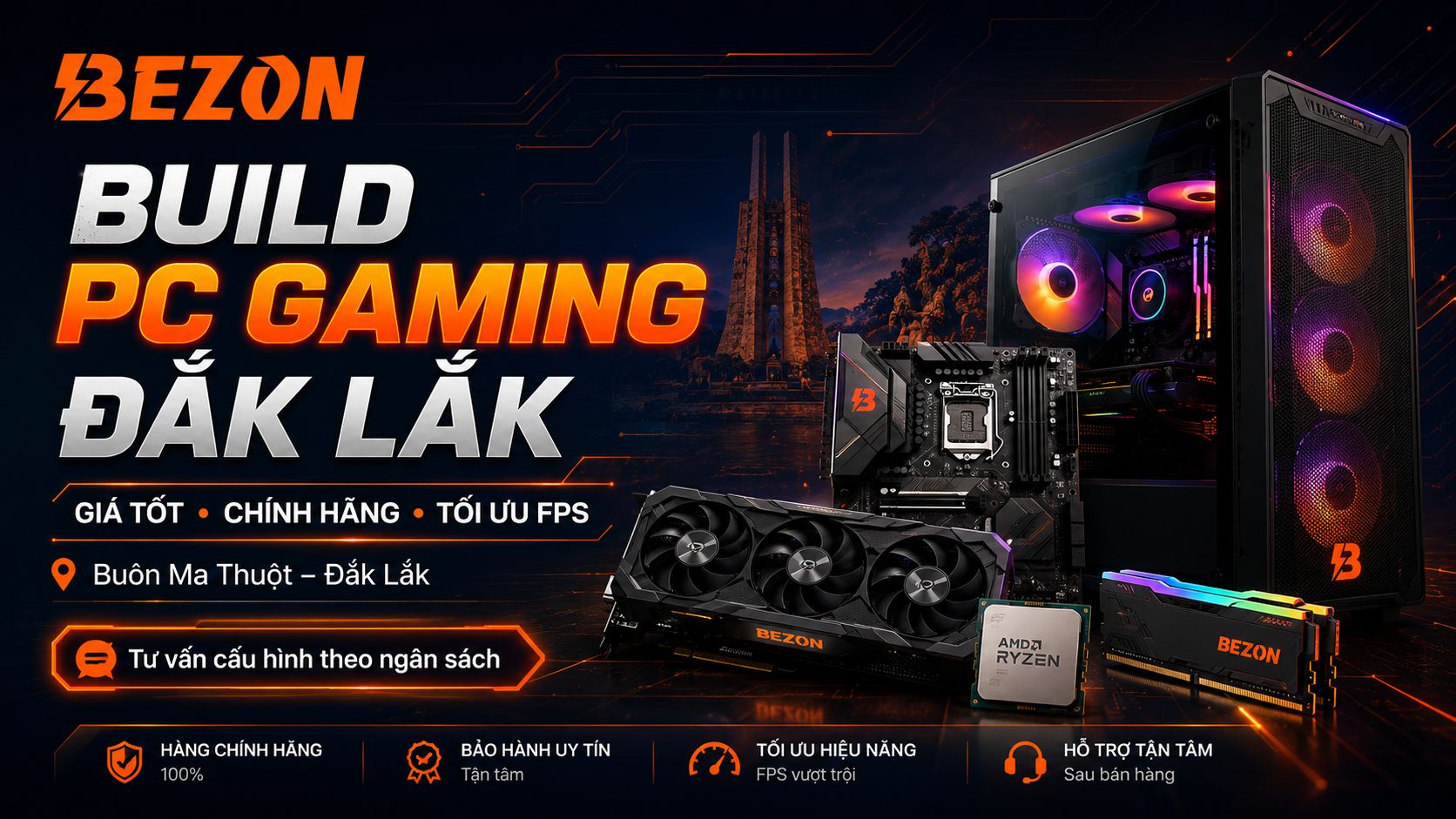 Địa Chỉ Build PC Gaming Giá Rẻ, Chính Hãng Tại Đắk Lắk Bạn Không Thể Bỏ Qua