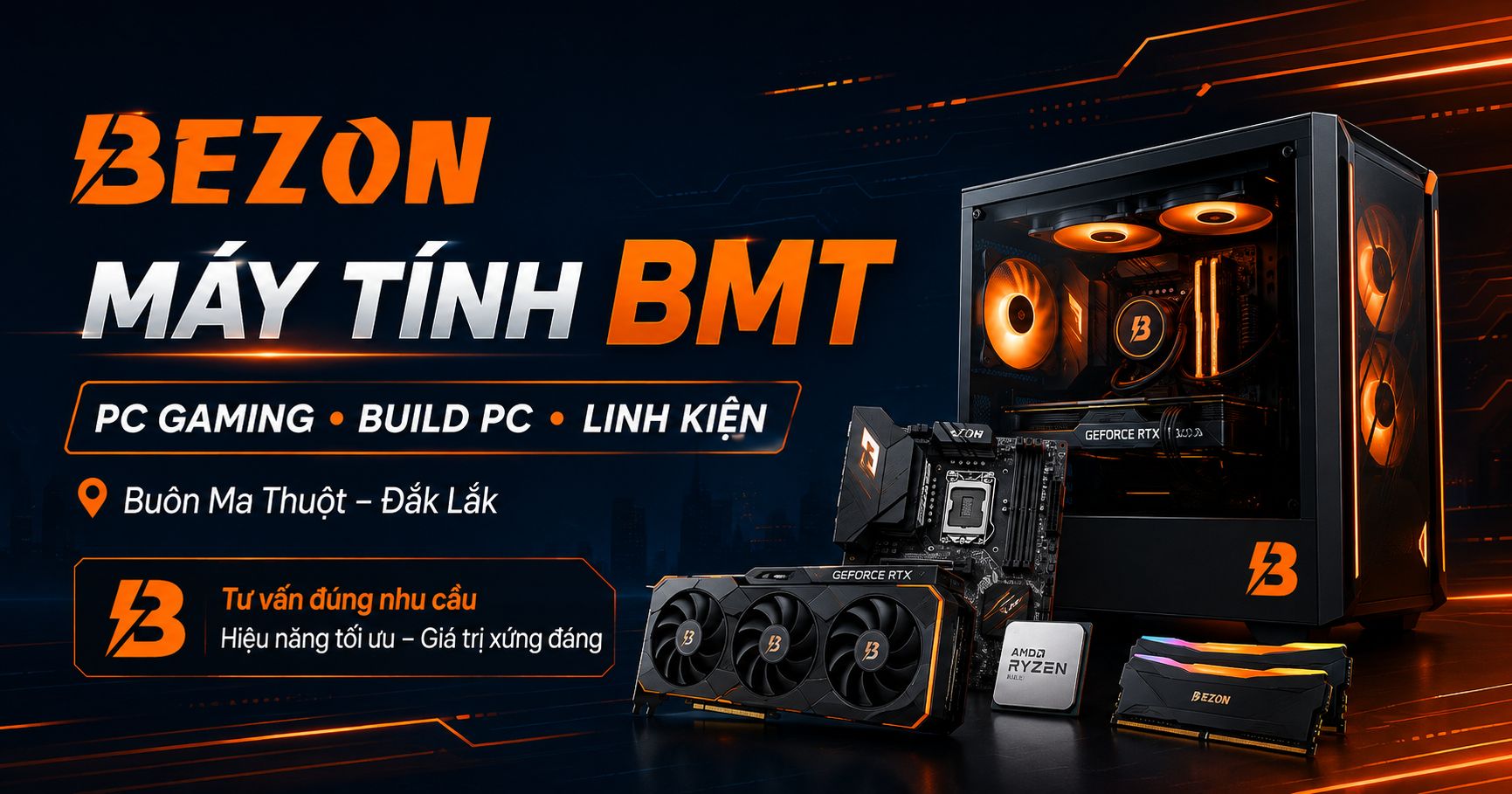 Máy Tính BMT: Địa Chỉ Mua PC, Linh Kiện & Build PC Tại Buôn Ma Thuột 2026