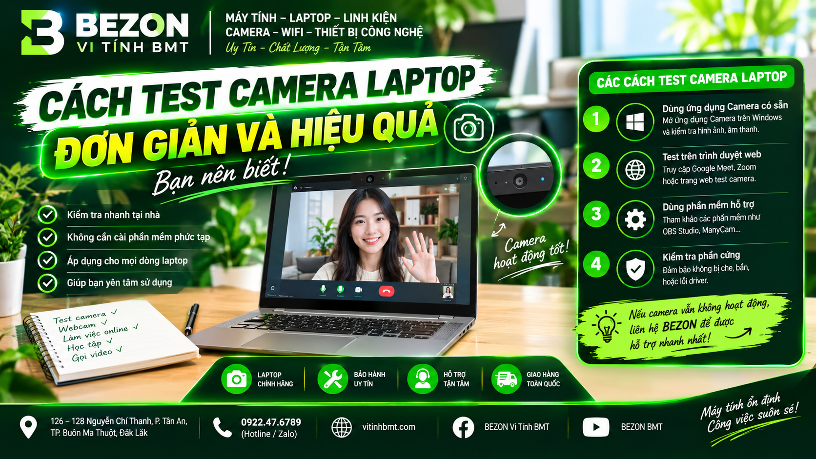 Cách Test Camera Laptop Đơn Giản Và Hiệu Quả Bạn Nên Biết