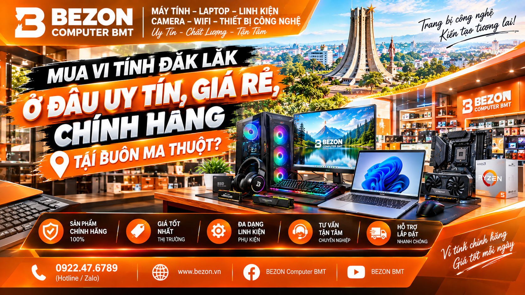 Mua Vi Tính Đắk Lắk Ở Đâu Uy Tín, Giá Rẻ, Chính Hãng?