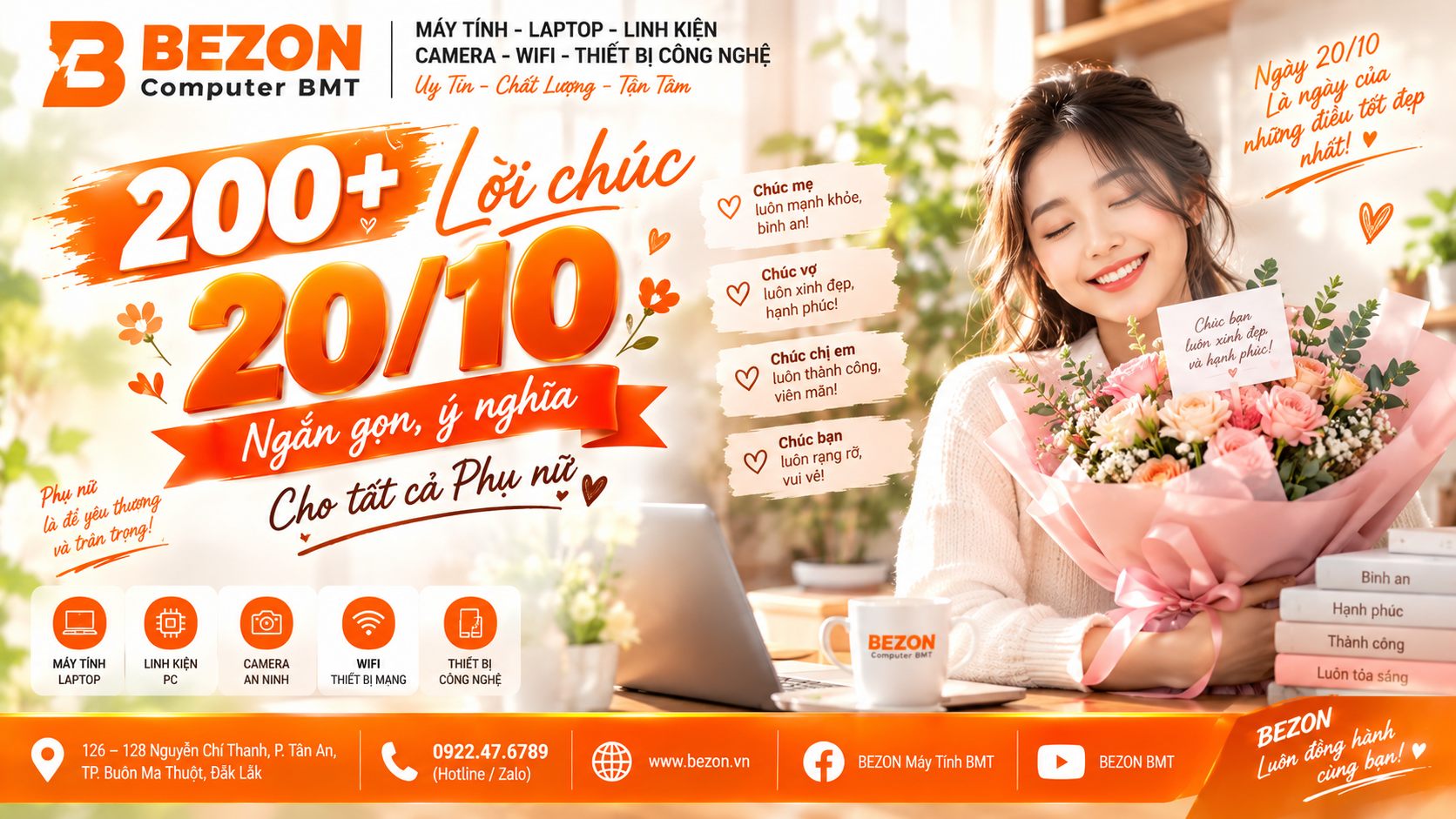 200+ Lời Chúc 20/10 Ngắn Gọn, Ý Nghĩa Cho Mọi Phụ Nữ