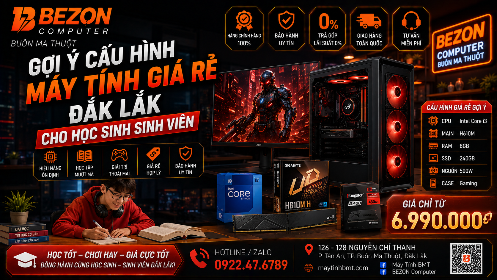 Gợi Ý Cấu Hình Máy Tính Giá Rẻ Đắk Lắk Cho Học Sinh Sinh Viên
