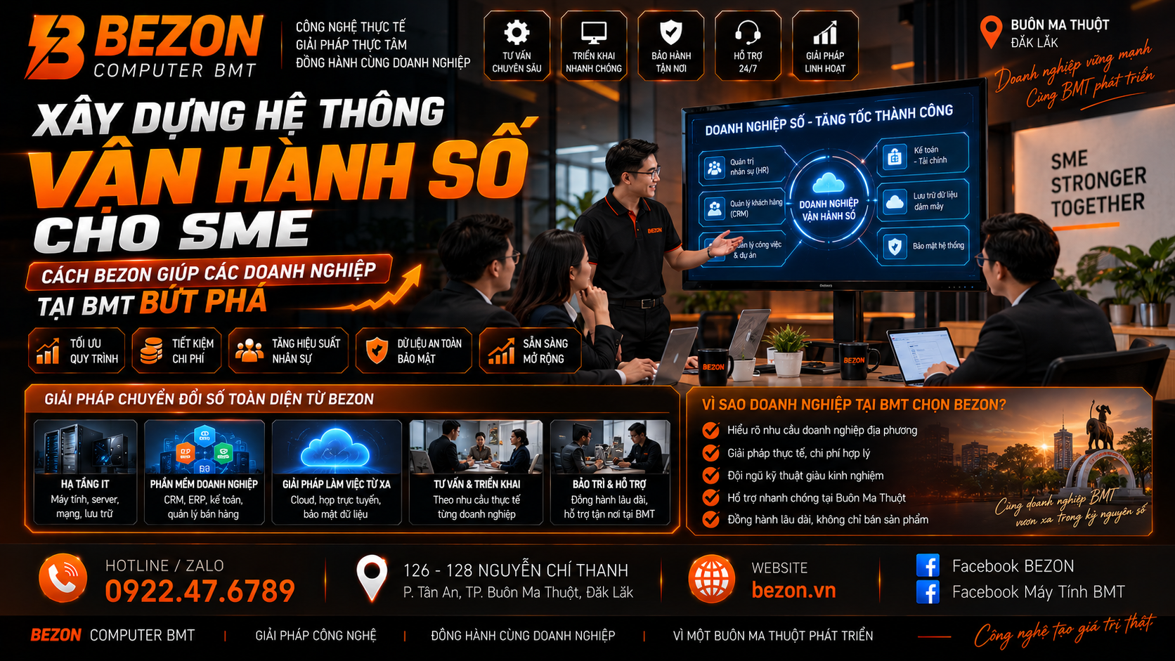 Xây Dựng Hệ Thống Vận Hành Số Cho SME: Cách Bezon Giúp Các Doanh Nghiệp Tại BMT Bứt Phá