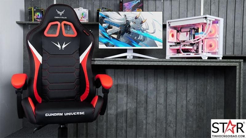 Ghế Gaming CENTAUR GUNDAM UNIVERSE được chế tạo từ những vật liệu cao cấp, đảm bảo độ bền bỉ