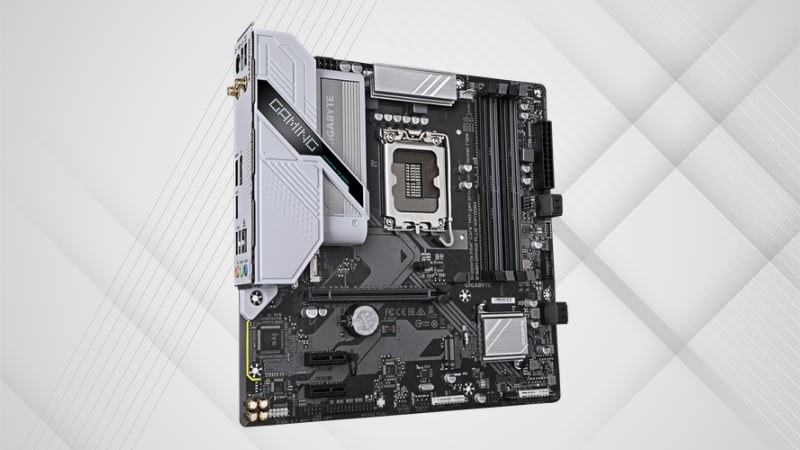 Mainboard Gigabyte B760M Gaming Plus Wifi DDR4 có thiết kế nhỏ gọn và phù hợp với nhiều loại case máy tính