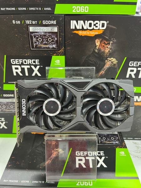 Card màn hình NVIDIA GeForce RTX 2060 INNO3D cũ | 6GB GDDR6, 1920 CUDA, nguồn đề nghị 550W