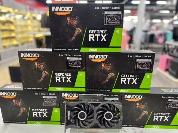 Card màn hình NVIDIA GeForce RTX 2060 INNO3D cũ | 6GB GDDR6, 1920 CUDA, nguồn đề nghị 550W