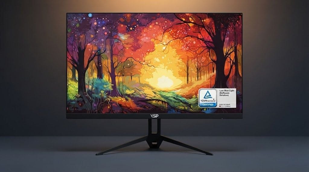 Màn hình Văn phòng VSP IP2407S | 24 inch, Full HD, IPS, 144Hz, 1ms, Đen