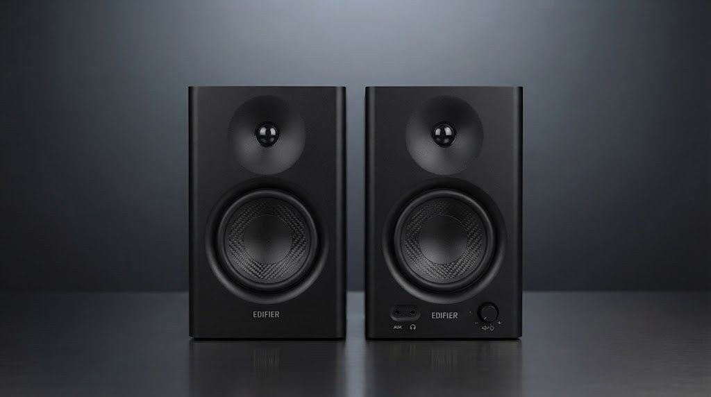 Loa kiểm âm Edifier MR4 Black | 42W RMS, 4 inch, TRS/RCA/AUX, Class-D