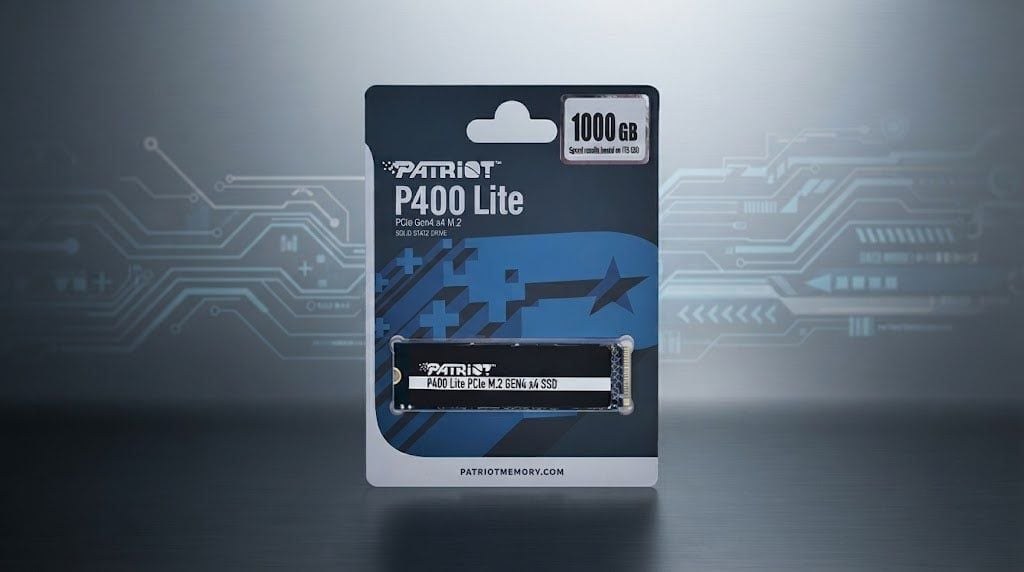 Ổ cứng SSD Patriot P400 Lite 1TB | PCIe Gen4 x4 NVMe, M.2 2280 (P400LP1KGM28H)