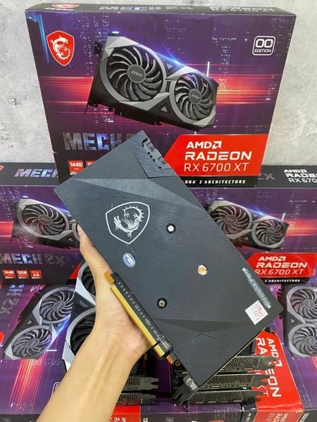 Card màn hình AMD Radeon RX 6700 XT MSI MECH 2X cũ | 12GB GDDR6, 2560 SP, 650W