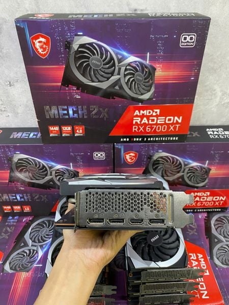 Card màn hình AMD Radeon RX 6700 XT MSI MECH 2X cũ | 12GB GDDR6, 2560 SP, 650W