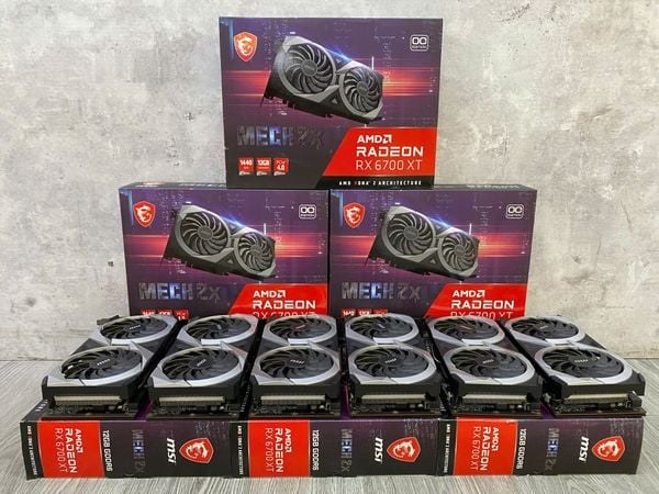 Card màn hình AMD Radeon RX 6700 XT MSI MECH 2X cũ | 12GB GDDR6, 2560 SP, 650W