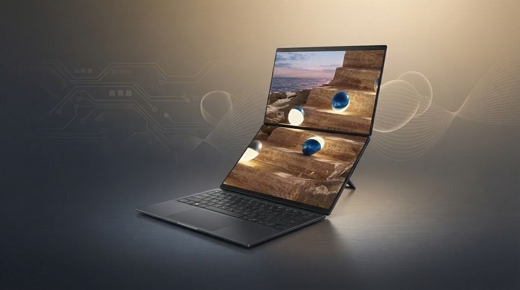 Laptop ASUS Zenbook Duo UX8407AA-SN439WS | X7-358H, 32GB LPDDR5X, SSD 512GB NVMe, 14