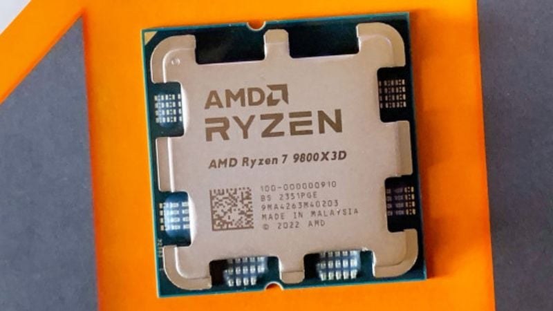 CPU AMD Ryzen 7 7800X3D Tray (VAT, No Box) | AM5, 8 nhân/16 luồng, Max 5.0GHz, 96MB Cache